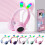 Jacenvly Bluetooth headphones rabbit ear wireless green 1