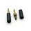 Black 3.5mm 4-Pole Male Stereo Plug for Headphone Cable 1