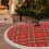 Christmas tree skirt plaid 36 inch 8