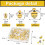 Miniature Bee Resin Decorations 40 pcs 3
