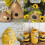 Miniature Bee Resin Decorations 40 pcs 6