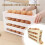 Egg Holder for Fridge 4-Tier Stackable Tray Gray 4