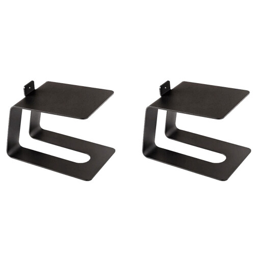 Metal Desktop Speaker Stand Anti-Vibration Bracket 2 Pack