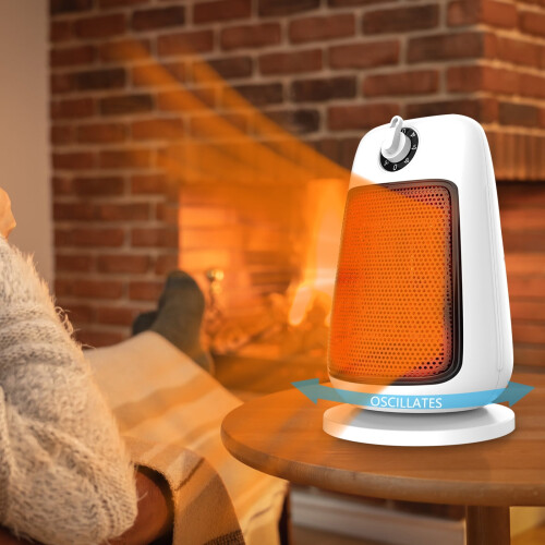 Jacenvly mini electric heater 1500W office home use