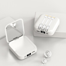 Portable Charger 10000mAh with Built-in Cables 3 Output 2