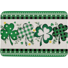 Lucky Clover Bath Rug Gnome Valentine Heart Balloon 18x30 in