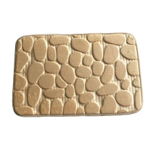 Bath Mat Cobblestone Texture Non-slip Memory Foam 20x32 Inch