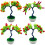 Artificial fake fruit tree bonsai in pot for home office 1