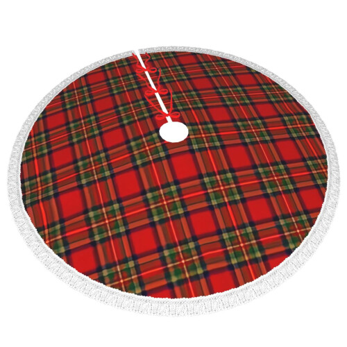 Christmas Tree Skirt Plaid 36 Inch 2