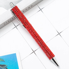 Press The Beating Pen Flekker Rhinestone Forhud Press The Pen Jente Student Skrivesaker Kulepenn Flerfarget Press Penn 1ML Skolekontorrekvisita