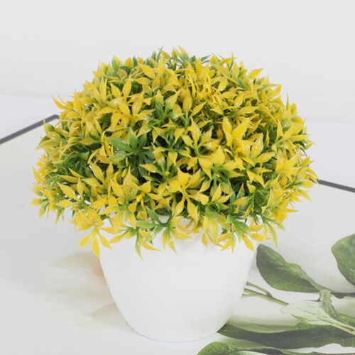 Mini artificial topiary potted plant decorative centerpiece