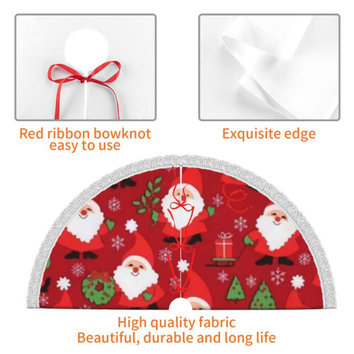Christmas Tree Skirt 48 Inch Rustic Holiday Decor 2