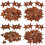 Iron Pendants Rustic Star Coconut Brown 48 pcs 1