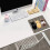 Colorful Cat Mousepad Natural Rubber Non-Rectangular 32x70cm 1