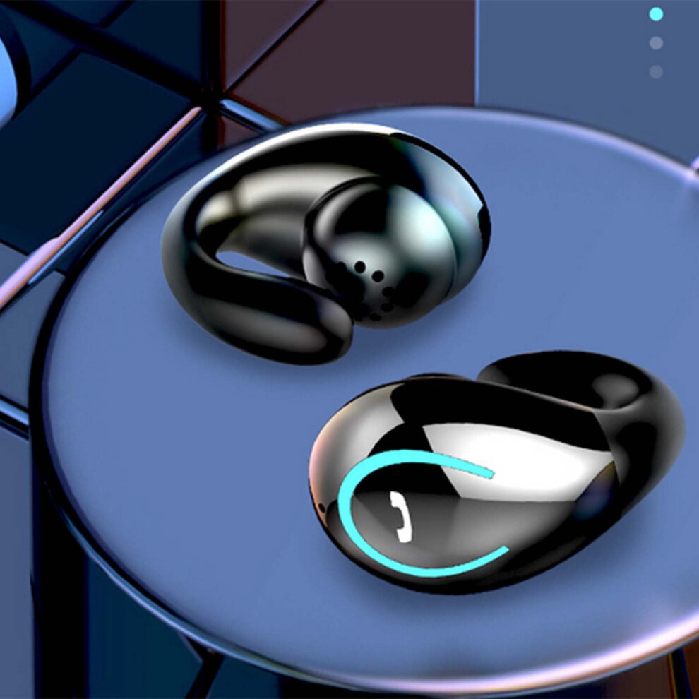 Jacenvly Wireless Earphones Ring Clip Stereo Silver 946140182155