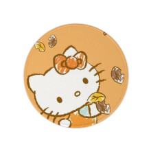 Hello Kitty animated mouse pad round non-slip desk pad
