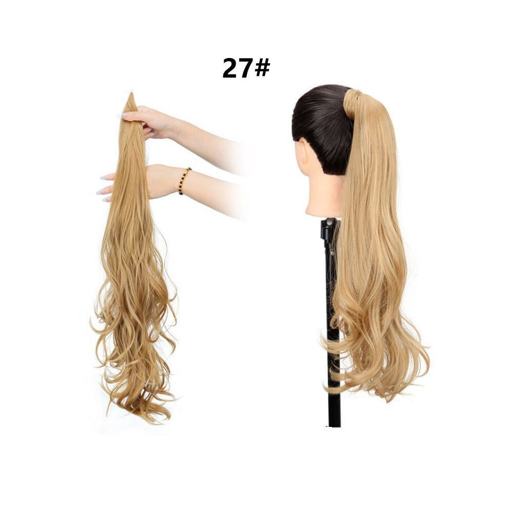 32 Inch Synthetic Ponytail Extension Curly Wavy