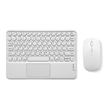 Bluetooth keyboard with touchpad white ultra-thin