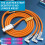 Jacenvly Fast Charging Cable 3-in-1 Yellow 6A 1