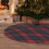Christmas Tree Skirt Plaid 48 Inch Thick Rustic Holiday 8