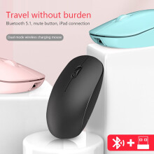 Jacenvly Bluetooth Wireless Mouse White 1pc