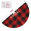 Christmas tree skirt plaid 48 inch thick rustic holiday 5