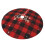 Christmas tree skirt plaid 48 inch thick rustic holiday 2