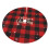 Christmas tree skirt plaid 48 inch thick rustic holiday 3