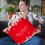 Christmas pillow case short plush linen holiday print 5