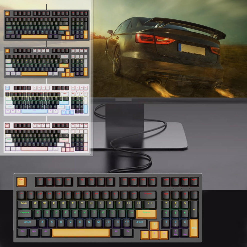 Jacenvly Mechanical Gaming Keyboard Russian Layout Wired 946140188621