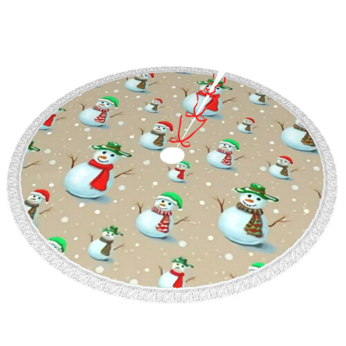 Christmas Tree Skirt 36 Inch Rustic Holiday Decor 1
