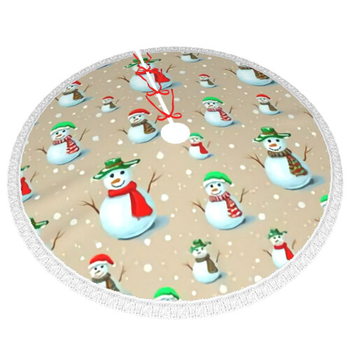 Christmas Tree Skirt 36 Inch Rustic Holiday Decor 2