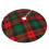 Christmas Tree Skirt Plaid 48 Inch Thick Rustic Decor 2