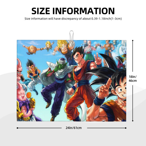 Dish Drying Mat Dragon Ball Z Microfiber 18"x24" 2