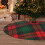 Christmas Tree Skirt Plaid 48 Inch Thick Rustic Decor 8