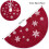 Christmas burlap tree skirt red rustic 30 inch 6