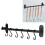 Kitchen Hook Pot Rack Wall Mounted with 6 Sliding Hooks 2