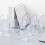 Acrylic Book Shelf Holder 4 Compartments Transparent 2