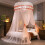 Princess Bed Canopy Double Layer Sheer Mesh Dome 2