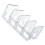 Acrylic Book Shelf Holder 4 Compartments Transparent 8