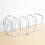 Acrylic Book Shelf Holder 4 Compartments Transparent 5