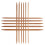 Bamboo double-pointed knitting needles set 11 sizes 13cm 3