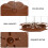 Wild Bird Feeder Hanging Garden Decor Brown 2