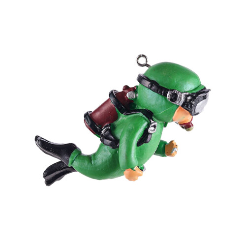 Blue diver ornament for fish tanks 1 pc
