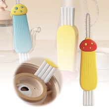 Mini cup lid cleaning brush for baby bottles and glasses