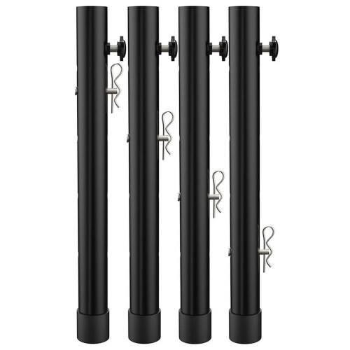 Folding Table Legs with Adjustable Height - 4 Pieces