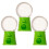 Mini gumball machine candy dispenser green 3 pcs 2