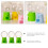 Mini gumball machine candy dispenser green 3 pcs 4