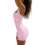 Women's solid pink halter unitard sleeveless 3