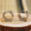 Ear Studs Punk Style Titanium Steel Round 1 Pair 6